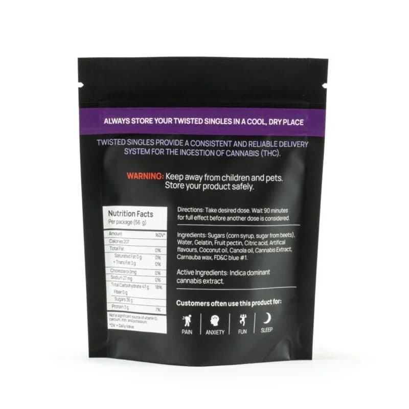 Sour Twisted Singles 160mg